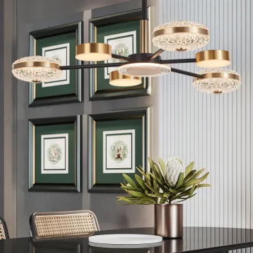 Люстра светодиодная Arte Milano Ferrara-72069 272069/6 BK/GD от ImperiumLoft