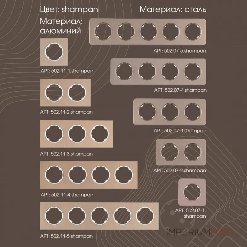 Розетка USB 2.1А+1А 202.46-1.shampan