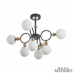 Люстра на штанге Arte Milano Neapolis-73808 274307/8 BK/GD
