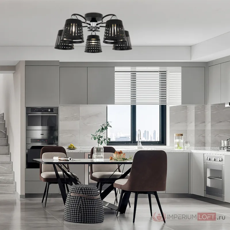 Люстра Arte Milano AMALFI-328207 328207/5 BK.CR от ImperiumLoft