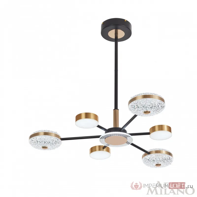 Люстра светодиодная Arte Milano Ferrara-72069 272069/6 BK/GD от ImperiumLoft