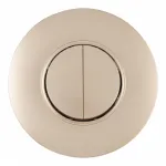 Выключатель круглый двухклавишный с рамкой Arte Milano SET08-1-30-2 shampan