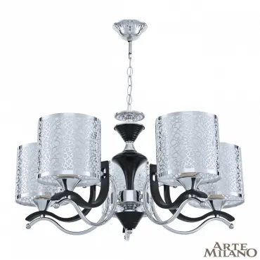 Люстра подвесная Arte Milano Florentia-6787 306787/5 Bk/Ni