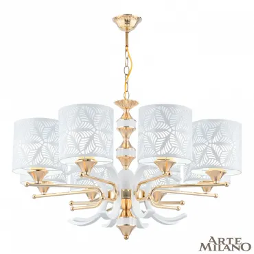 Люстра подвесная Arte Milano Florentia-2097 302097/8 Wh/Gd