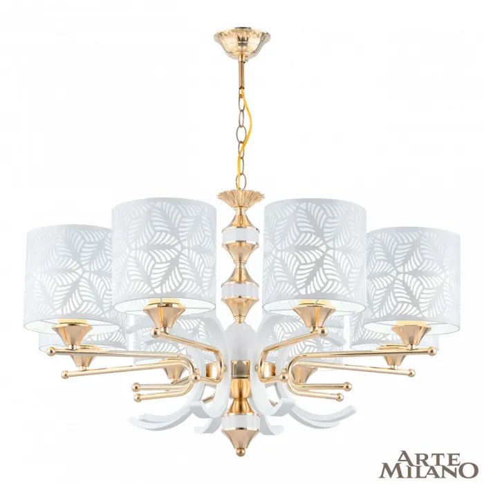 Люстра подвесная Arte Milano Florentia-2097 302097/8 Wh/Gd от ImperiumLoft