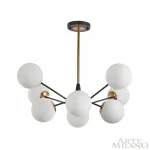 Люстра на штанге Arte Milano Neapolis-79808 279808/8 BK/GD