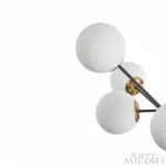Люстра на штанге Arte Milano Neapolis-79808 279808/8 BK/GD