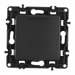 Розетка с заземлением, шторками и защитной крышкой, 16A 250V 217.41-1.black от ImperiumLoft
