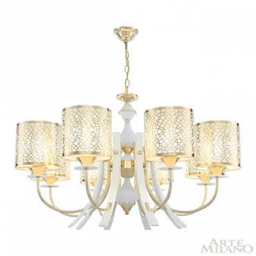 Люстра подвесная Arte Milano Florentia-6067 306067/8 Wh/Gd