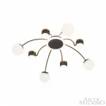 Потолочная люстра Arte Milano Ferrara-71040 271040/8 BK/GD