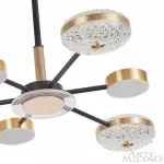 Люстра светодиодная Arte Milano Ferrara-72069 272069/6 BK/GD от ImperiumLoft