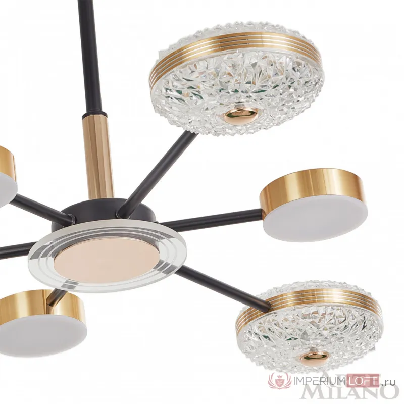 Люстра светодиодная Arte Milano Ferrara-72069 272069/6 BK/GD от ImperiumLoft