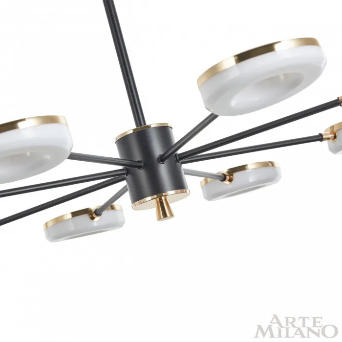 Люстра светодиодная Arte Milano Ferrara-72999 277499/8 BK/GD от ImperiumLoft