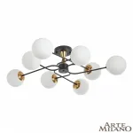 Потолочная люстра Arte Milano Neapolis-76808 276808/8 BK/GD