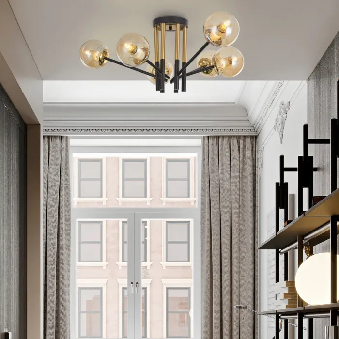 Люстра Arte Milano Neapolis-73708 273708/6 BK/GD от ImperiumLoft