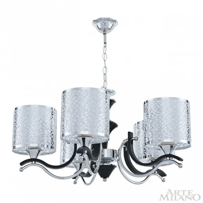 Люстра подвесная Arte Milano Florentia-6787 306787/5 Bk/Ni от ImperiumLoft