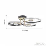 Светильник светодиодный Arte Milano Ferrara-76140 276140/4+4 BK/GD