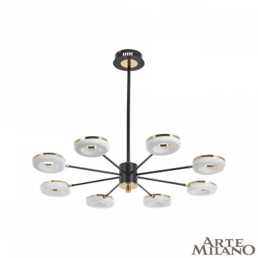 Люстра светодиодная Arte Milano Ferrara-72999 277499/8 BK/GD