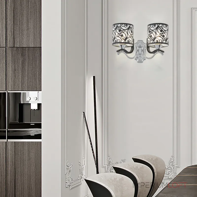 Бра Arte Milano Florentia-4957 304957/2W Bk/Ni Бра Arte Milano Florentia-4957 304957/2W Bk/Ni