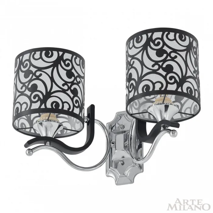 Бра Arte Milano Florentia-4957 304957/2W Bk/Ni от ImperiumLoft