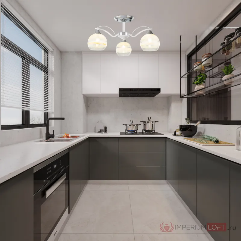 Люстра Arte Milano Napoli-326503 326503/3 CR+WH от ImperiumLoft