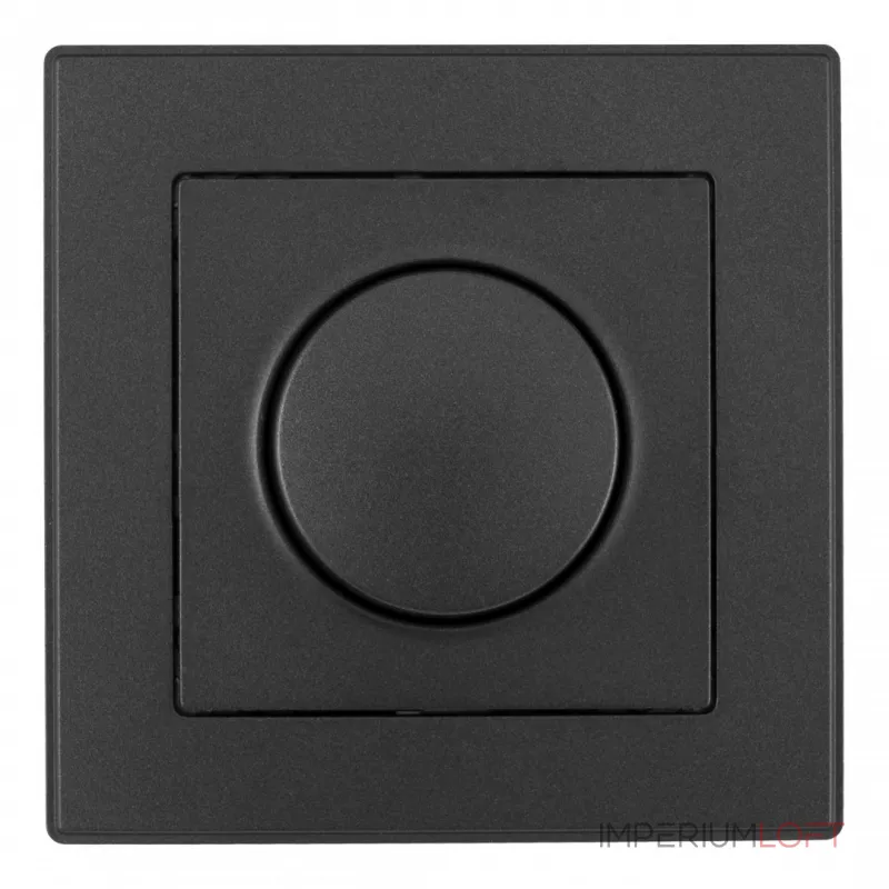 Комплект - диммер 500W с рамкой однопостовой Arte Milano SET06-1-48-1 black