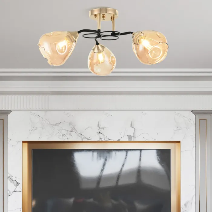 Люстра Arte Milano AMALFI-324106 324106/3 FG+BK от ImperiumLoft