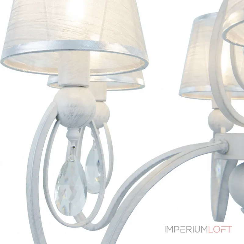 Подвесная люстра Arte Milano AM347203 347203/6 WT+SL Подвесная люстра Arte Milano AM347203 347203/6 WT+SL