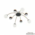 Потолочная люстра Arte Milano Ferrara-71040 271040/8 BK/GD