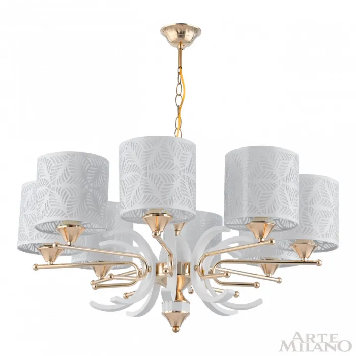 Люстра подвесная Arte Milano Florentia-2097 302097/8 Wh/Gd от ImperiumLoft