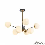 Люстра на штанге Arte Milano Neapolis-79808 279808/8 BK/GD