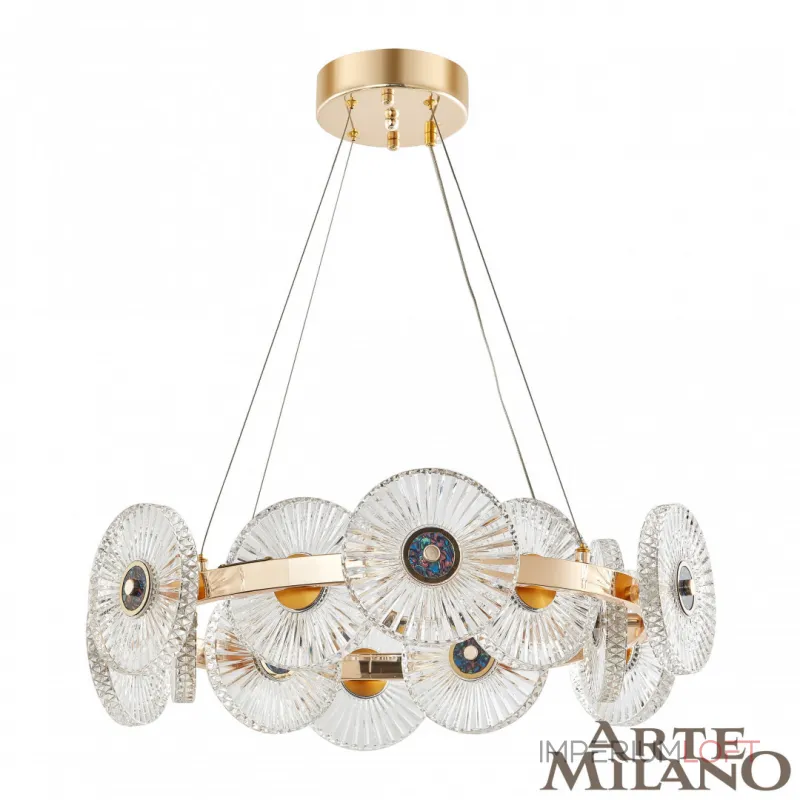 Подвесная люстра Arte Milano AM-3653 3653.D600.H800.LED G Подвесная люстра Arte Milano AM-3653 3653.D600.H800.LED G