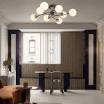 Потолочная люстра Arte Milano Neapolis-76808 276808/8 BK/GD