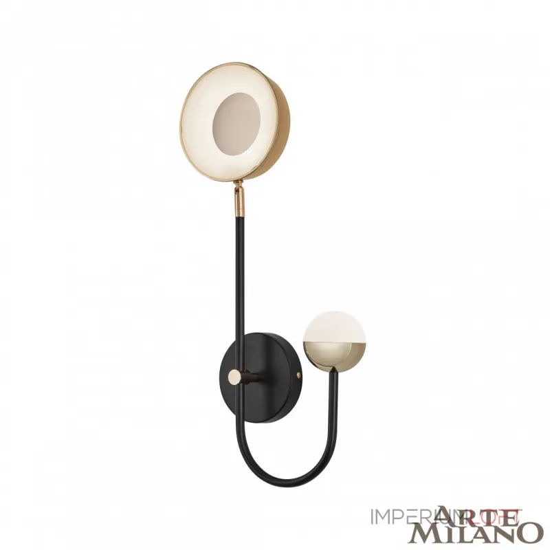 Бра светодиодный Arte Milano Ferrara-73210 273299/1+1 BK/GD