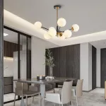 Люстра на штанге Arte Milano Neapolis-79808 279808/8 BK/GD