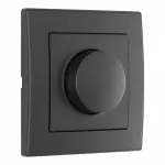 Комплект - диммер 500W с рамкой однопостовой Arte Milano SET06-1-48-1 black