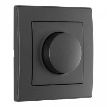 Диммер 500W с рамкой однопостовой Arte Milano SET06-1-48-1 black