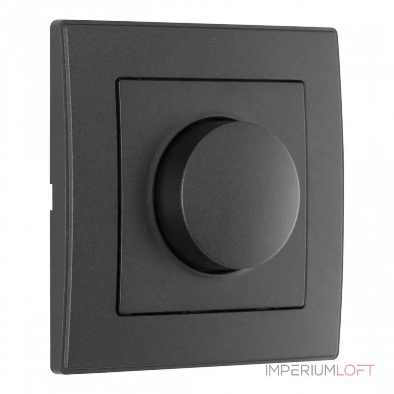 Комплект - диммер 500W с рамкой однопостовой Arte Milano SET06-1-48-1 black