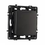 Розетка с заземлением, шторками и защитной крышкой, 16A 250V 217.41-1.black от ImperiumLoft