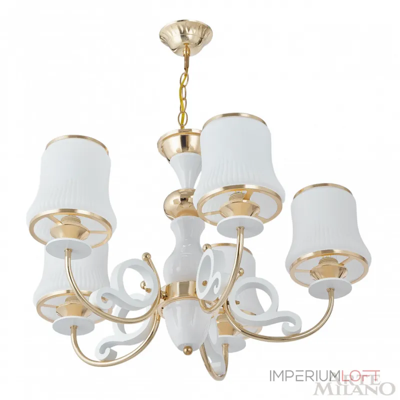 Подвесная люстра Arte Milano Florentia-1097 301097/5 Wh/Gd
