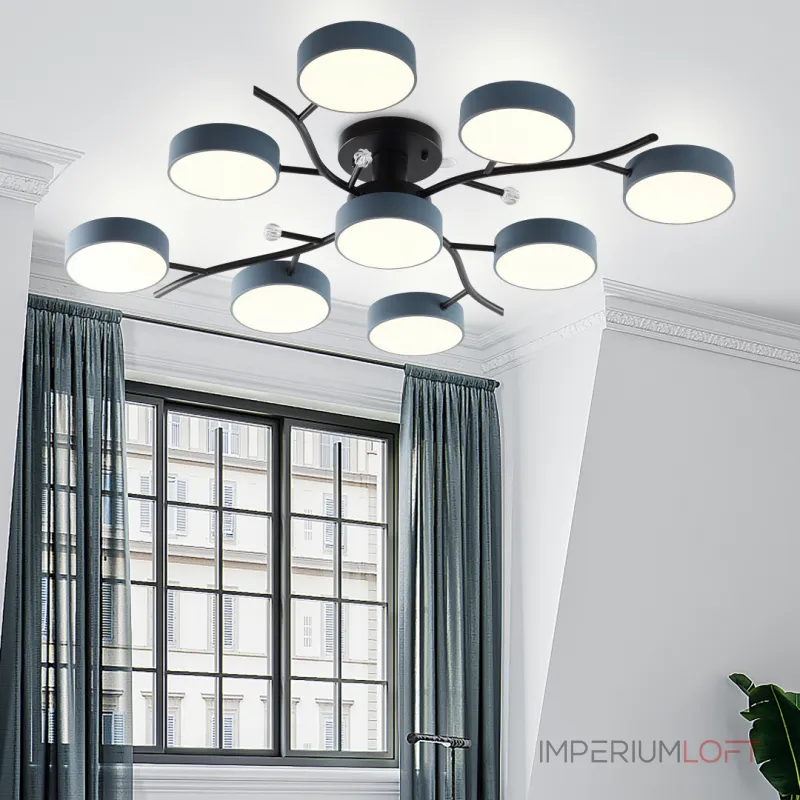 Светильник светодиодный Arte Milano Ferrara 256606/8+1 Bk/Gr Светильник светодиодный Arte Milano Ferrara 256606/8+1 Bk/Gr