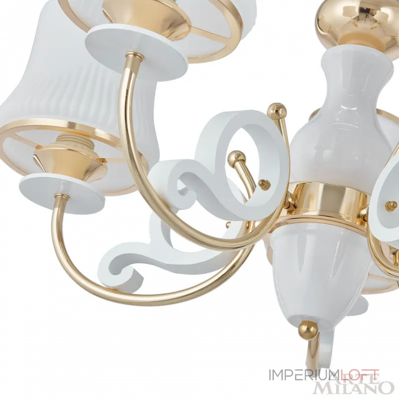 Подвесная люстра Arte Milano Florentia-1097 301097/5 Wh/Gd