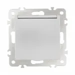 Розетка с заземлением, шторками и защитной крышкой, 16A 250V 206.41-1.silver от ImperiumLoft