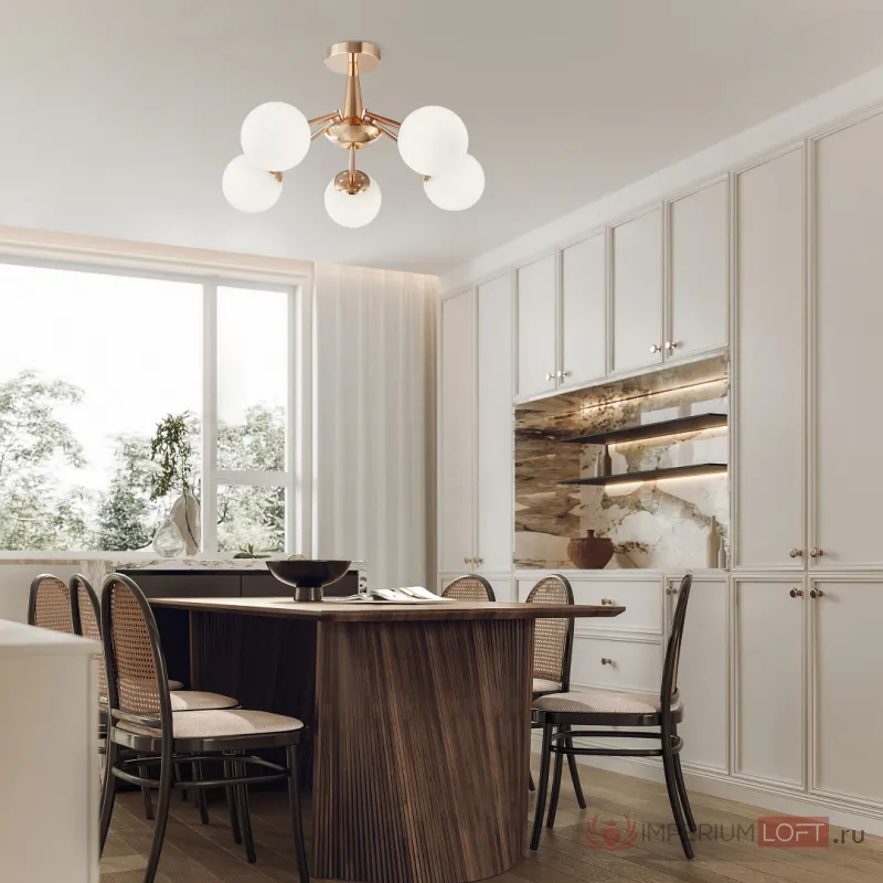 Люстра потолочная Arte Milano Napoli-8654 338654/5 FGD от ImperiumLoft