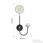 Бра светодиодный Arte Milano Ferrara-73210 273299/1+1 BK/GD