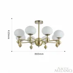 Люстра на штанге Arte Milano Neapolis-70307 270307/8 GD