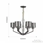 Подвесная люстра Arte Milano Neapolis-72307 272307/6 BN