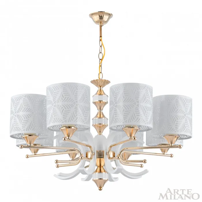 Люстра подвесная Arte Milano Florentia-2097 302097/8 Wh/Gd от ImperiumLoft