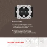 Розетка двойная с заземлением, 16A 250V 206.40-2.black