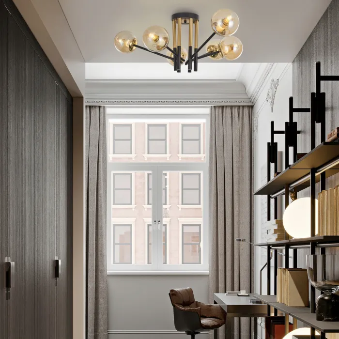 Люстра Arte Milano Neapolis-73708 273708/6 BK/GD от ImperiumLoft